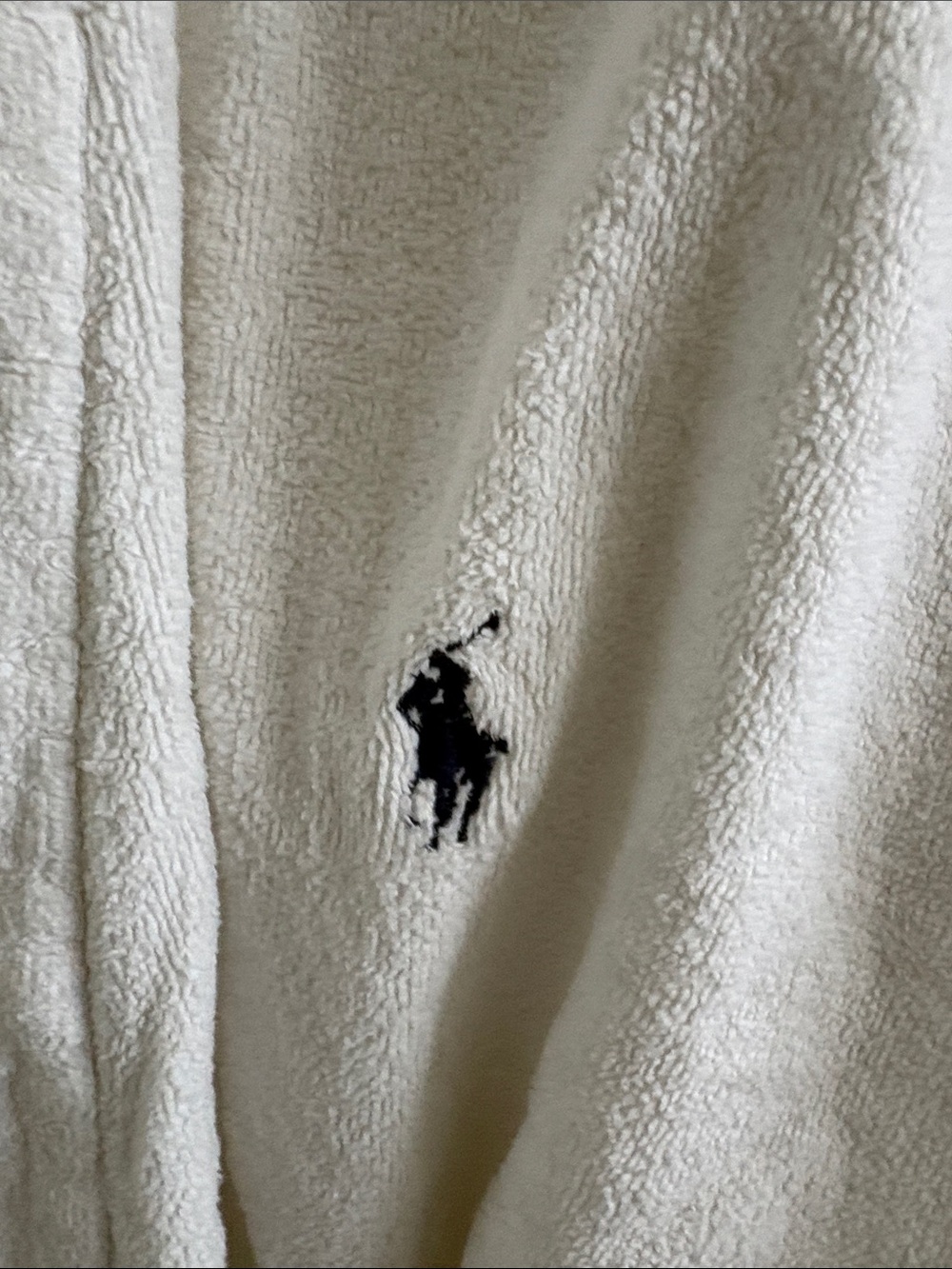VTG 90's Polo Ralph Lauren Thick Terry 100% Cotton Bath Robe - Picture 2 of 6
